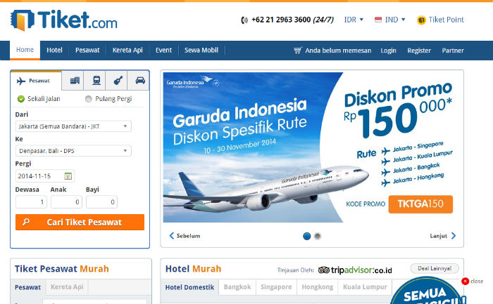 9 website booking tiket pesawat Indonesia