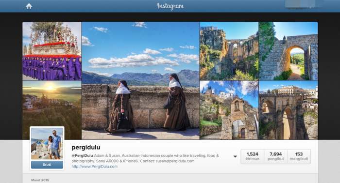 adam susan akun instagram pergidulu