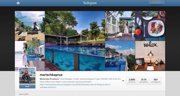 akun instagram marischka prudence