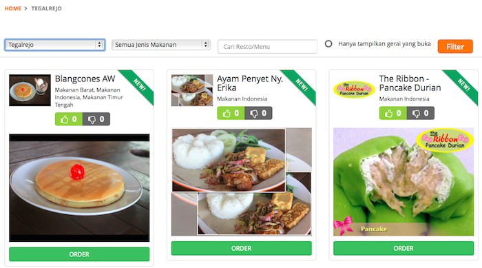 Kumpulan aplikasi dan startup kuliner di Indonesia